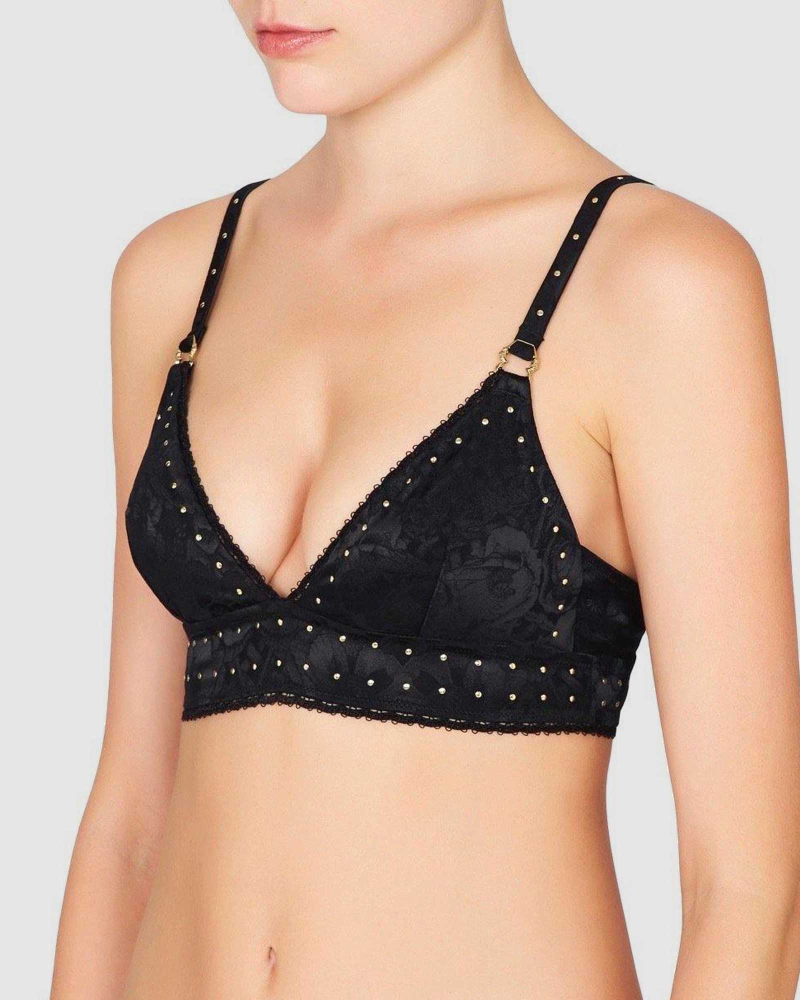 Alchemy | Long Line Bralette | Black