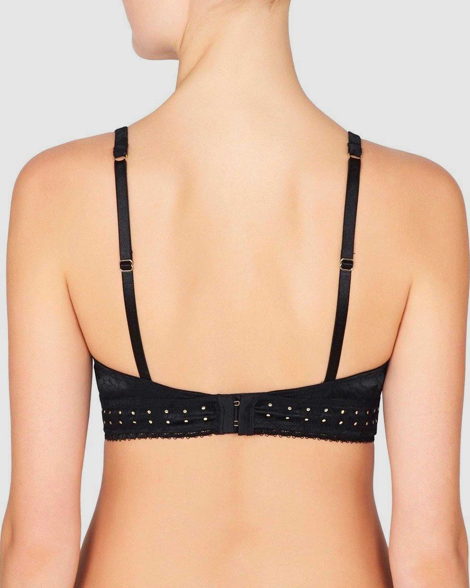 Alchemy | Long Line Bralette | Black